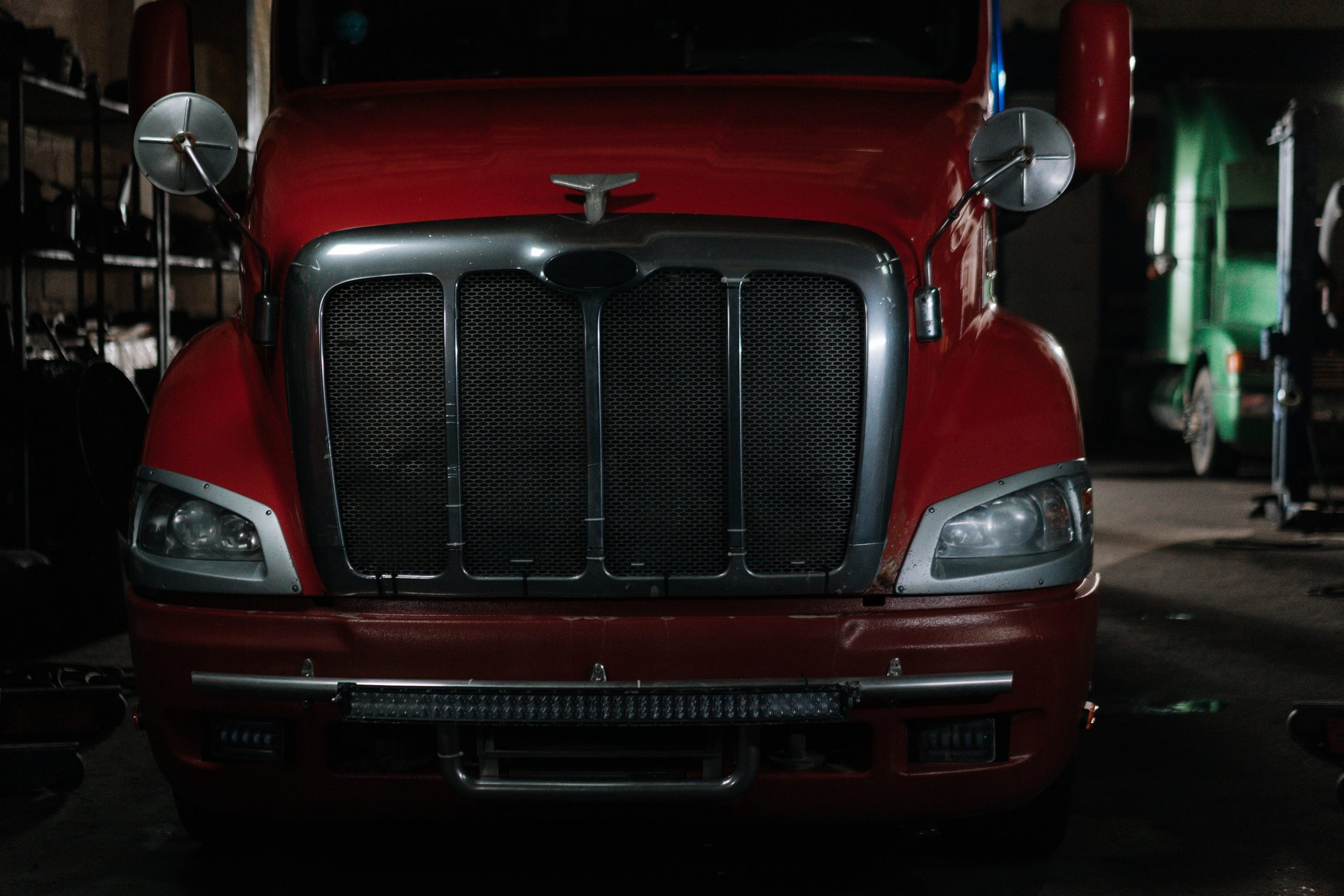 Commercial truck on the road